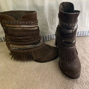 Women’s Boho Fringe Booties